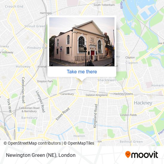 Newington Green (NE) map