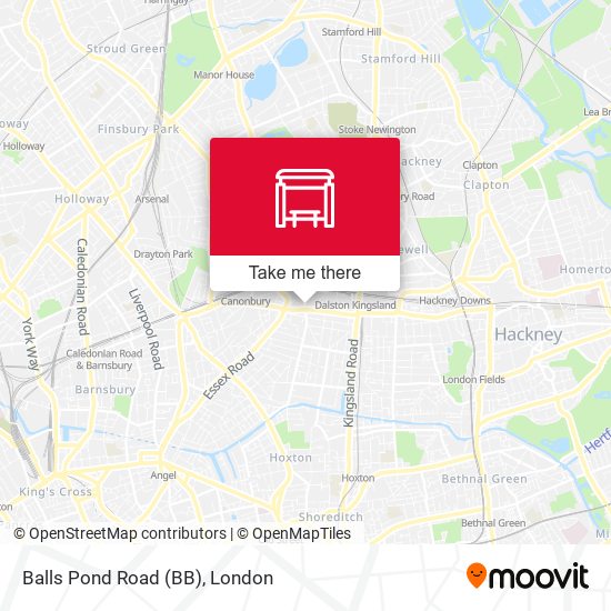 Balls Pond Road (BB) map