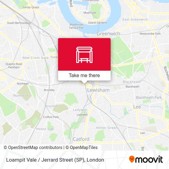 Loampit Vale / Jerrard Street (SP) map