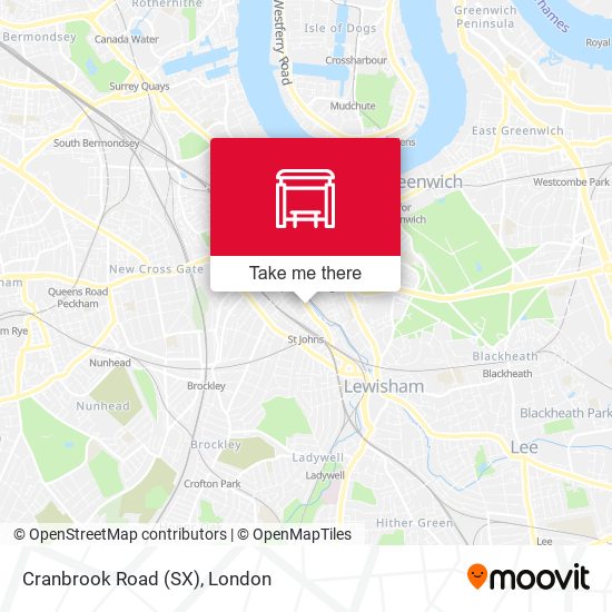 Cranbrook Road (SX) map