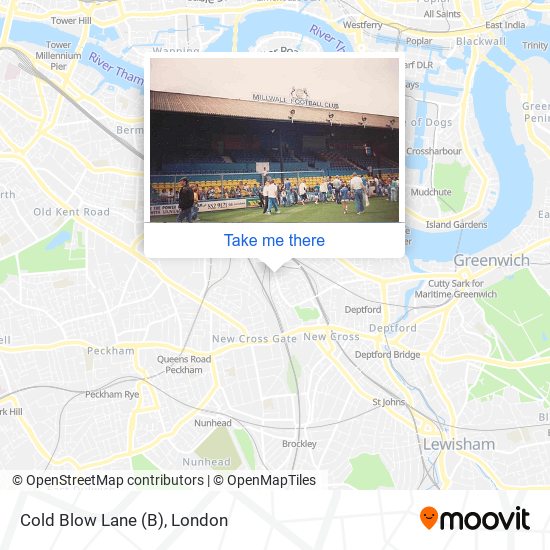 Cold Blow Lane map