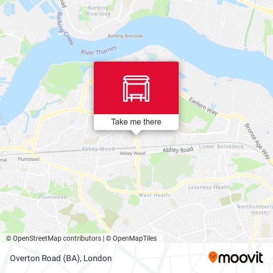 Overton Road (BA) map
