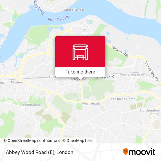 Abbey Wood Road (E) map