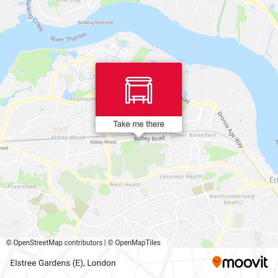 Elstree Gardens map