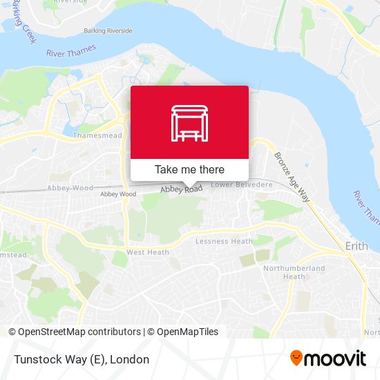 Tunstock Way (E) map