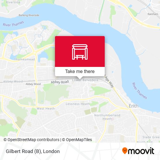 Gilbert Road (B) map