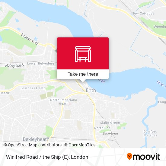 Winifred Road / the Ship (E) map