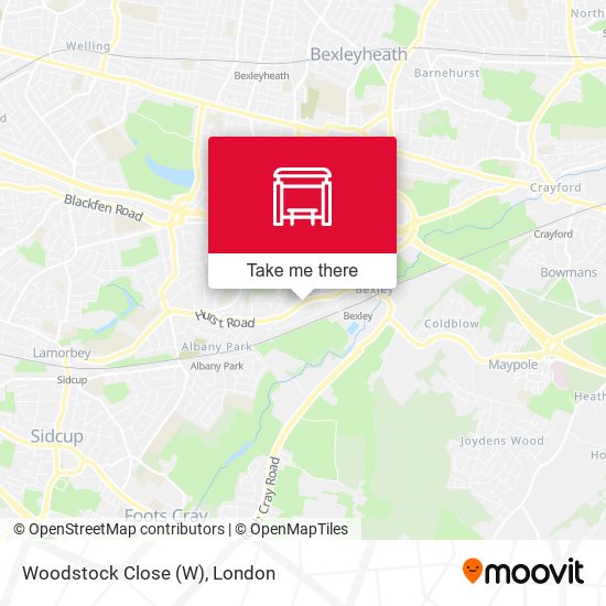 Woodstock Close map