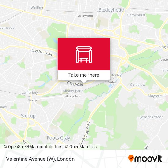 Valentine Avenue (W) map