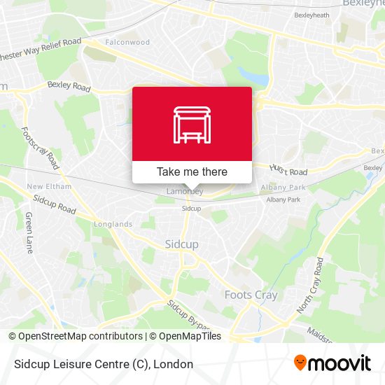 Sidcup Leisure Centre map