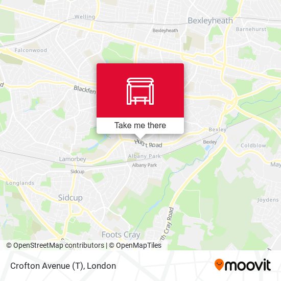 Crofton Avenue (T) map