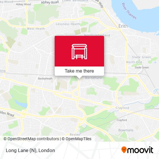 Long Lane (N) map