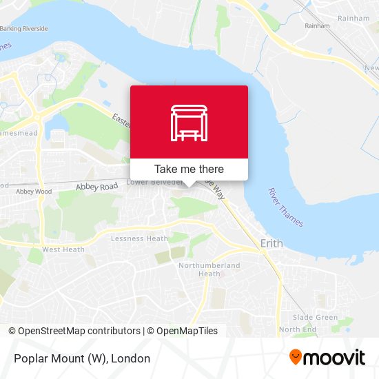 Poplar Mount (W) map