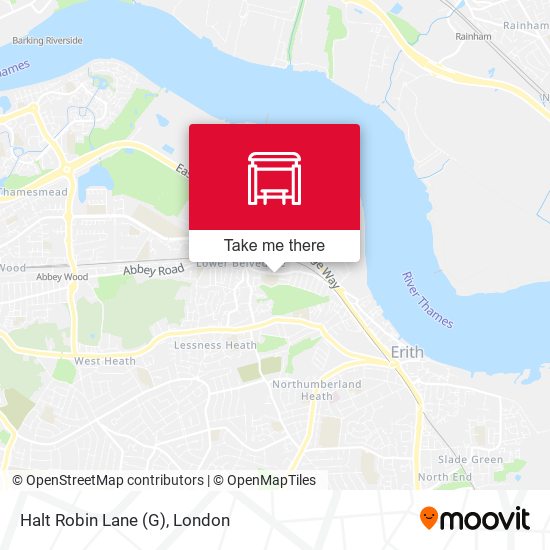 Halt Robin Lane (G) map