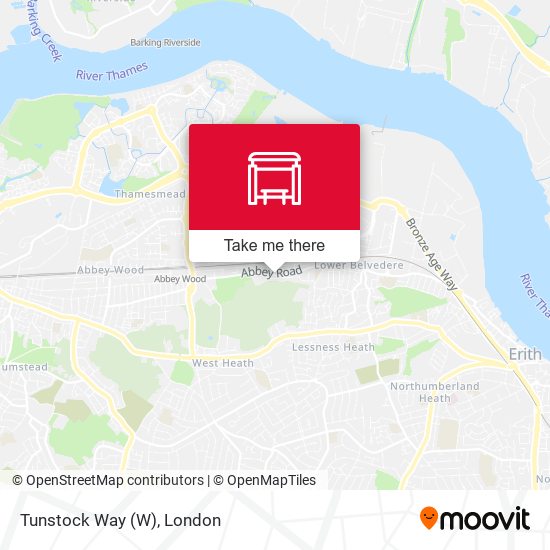 Tunstock Way map