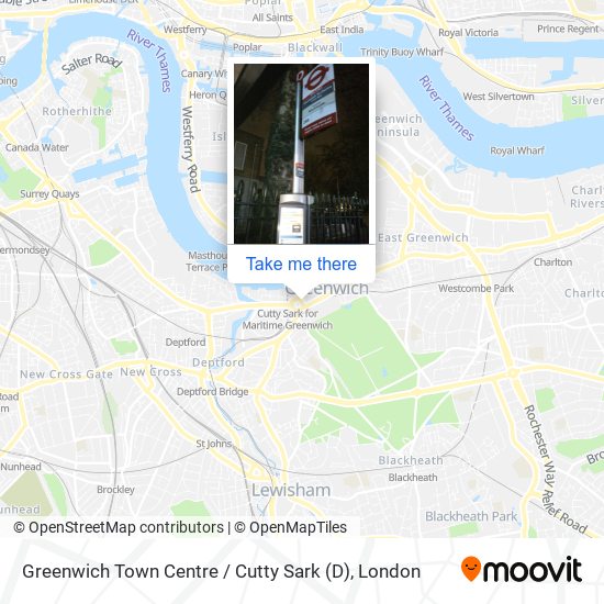 Greenwich Town Centre / Cutty Sark (D) map