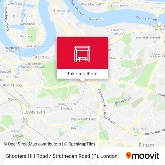 Shooters Hill Road / Stratheden Road (P) map