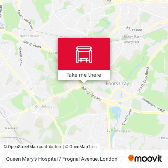 Queen Mary's Hospital / Frognal Avenue map