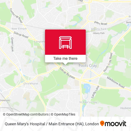 Queen Mary's Hospital / Main Entrance (HA) map