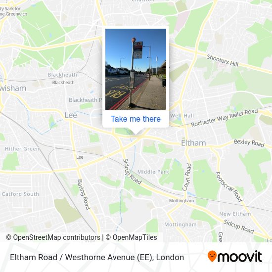 Eltham Road / Westhorne Avenue (EE) map