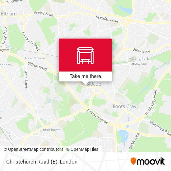 Christchurch Road (E) map