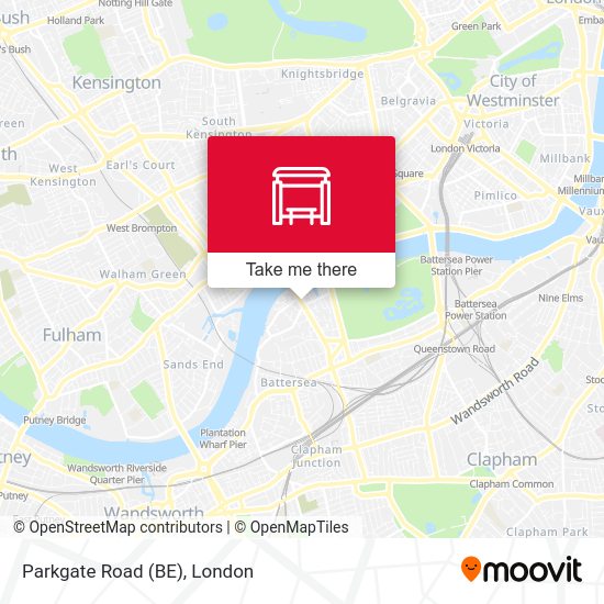Parkgate Road (BE) map