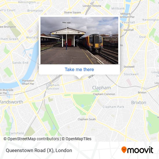 Queenstown Road (X) map