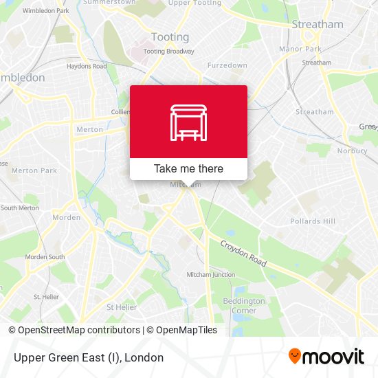 Upper Green East (I) map