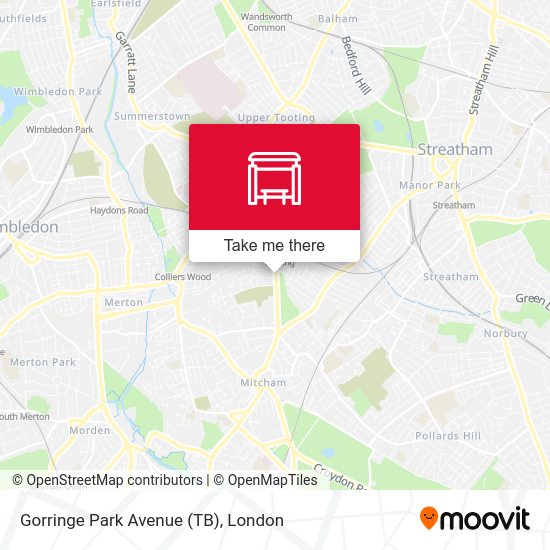 Gorringe Park Avenue (TB) map
