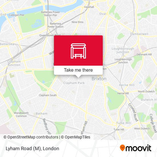 Lyham Road (M) map