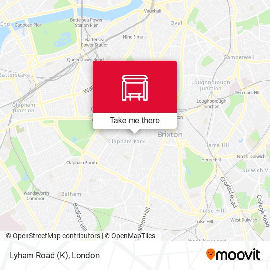 Lyham Road (K) map