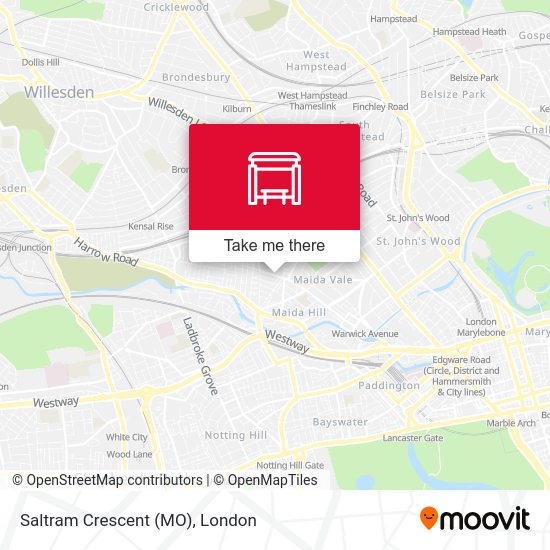 Saltram Crescent (MO) map