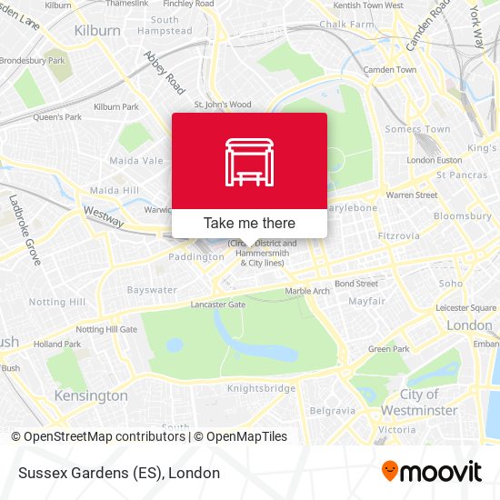 Sussex Gardens (ES) map