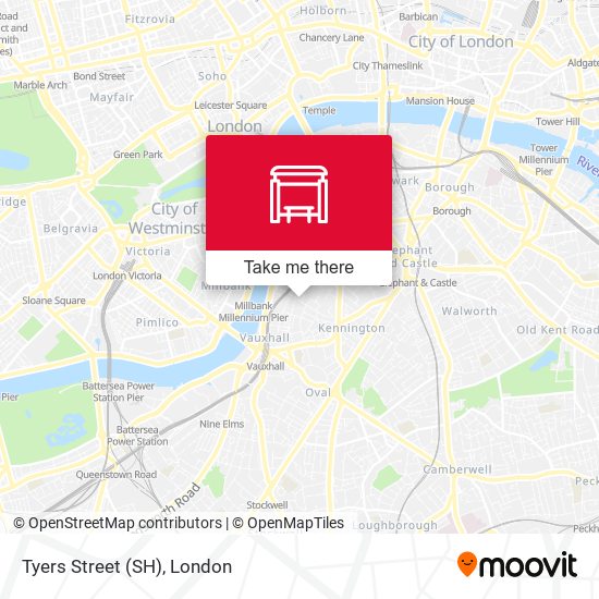 Tyers Street (SH) map