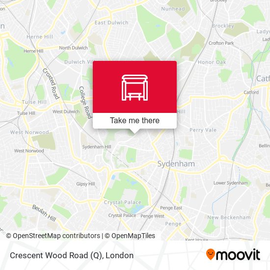 Crescent Wood Road (Q) map