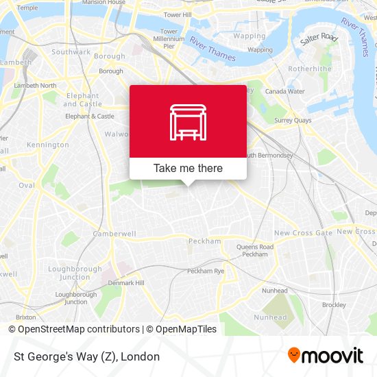 St George's Way (Z) map