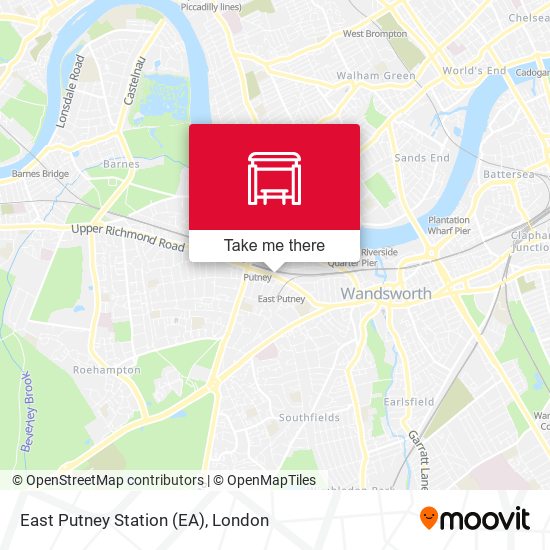 East Putney Station (EA) map