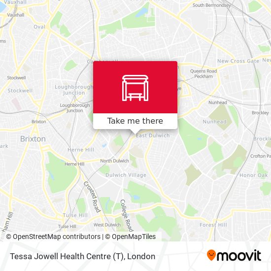 Tessa Jowell Health Centre map