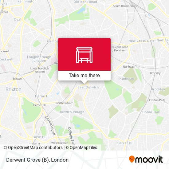 Derwent Grove (B) map