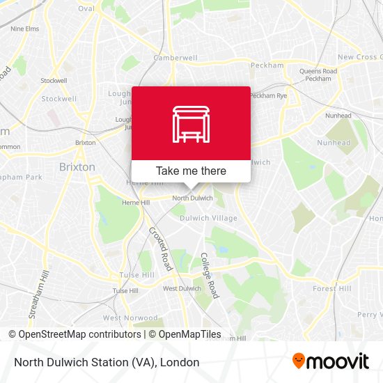North Dulwich Station (VA) map