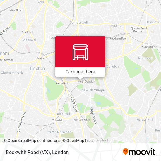 Beckwith Road (VX) map