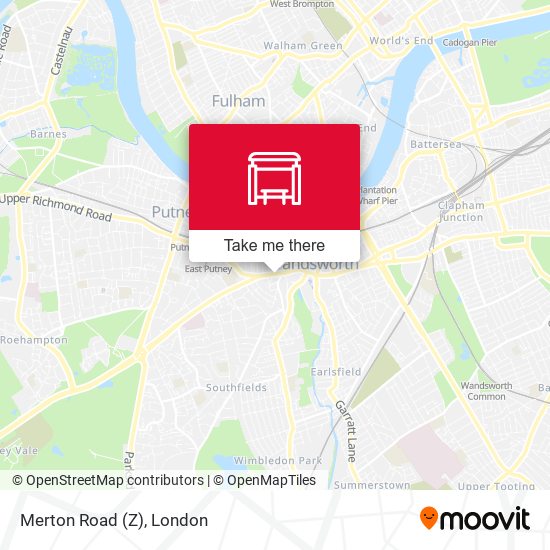Merton Road (Z) map