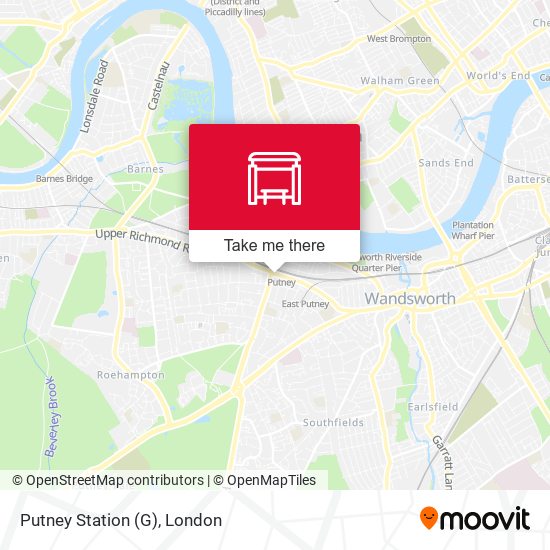 Putney Station (G) map