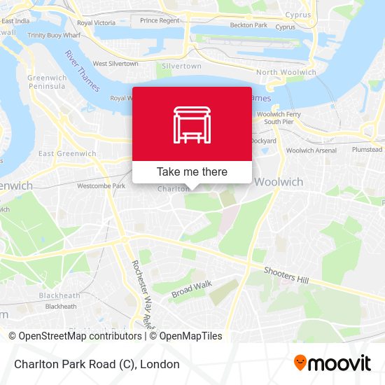 Charlton Park Road map