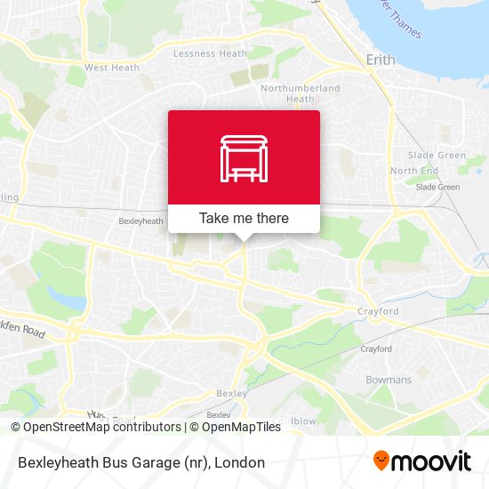 Bexleyheath Bus Garage (nr) map