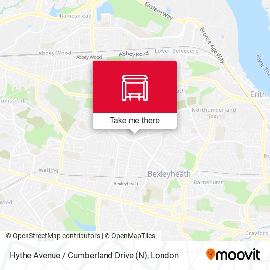 Hythe Avenue / Cumberland Drive (N) map