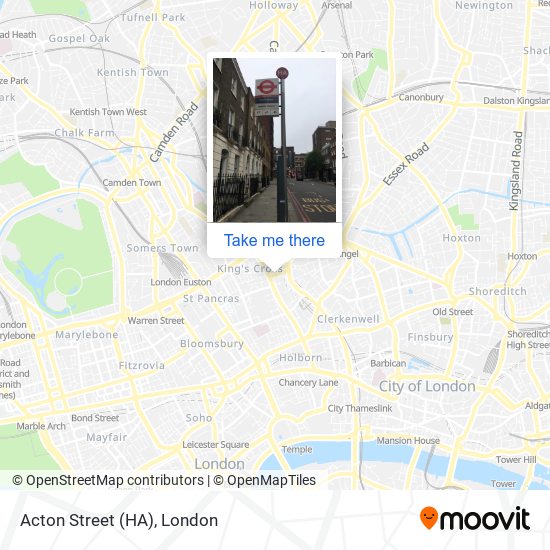 Acton Street (HA) map