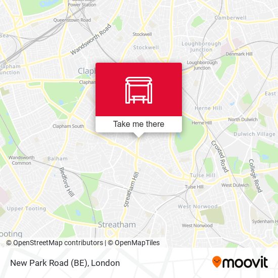 New Park Road (BE) map