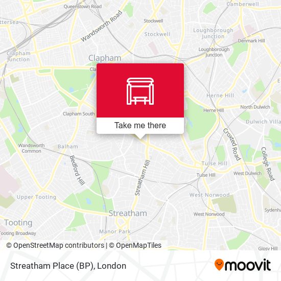 Streatham Place (BP) map