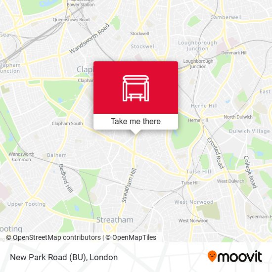 New Park Road (BU) map
